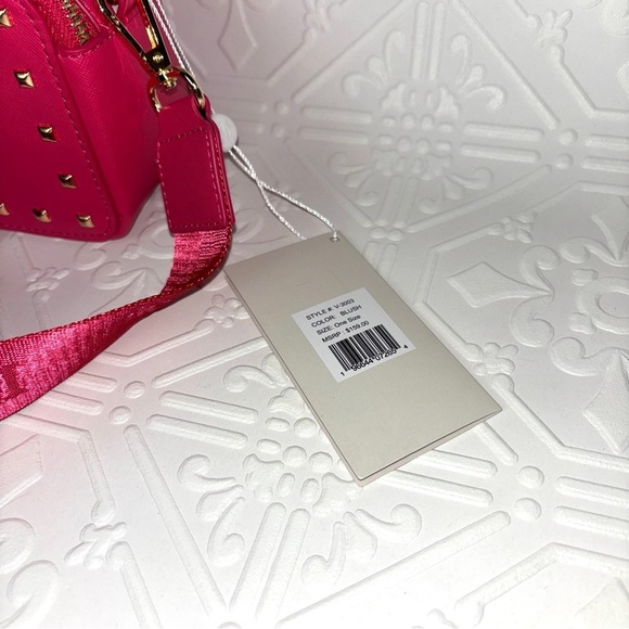 NWT Valentino Orlandi Fuchsia Pink Blush Crossbody Camera-Style Handbag Purse - Picture 4 of 6